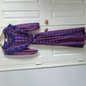 Women's Mosaic Georgette Maxi Dress size Large